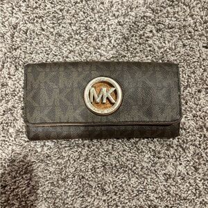 Michael Kors Dark Brown Logo Wallet